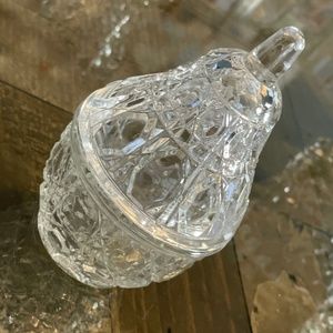 Annahutte Crystal Pear 24% Lead Crystal ~ West Germany ~ Vintage